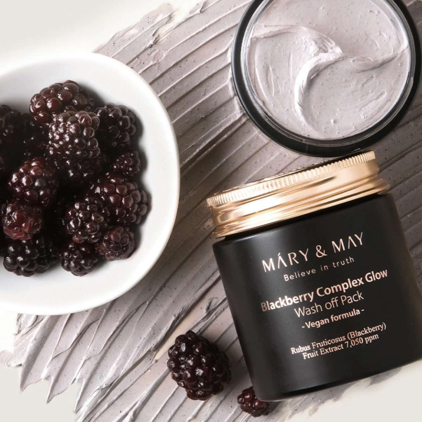 Mary & May Blackberry Complex Glow Wash Off Pack 125g – Korean Skincare Australia