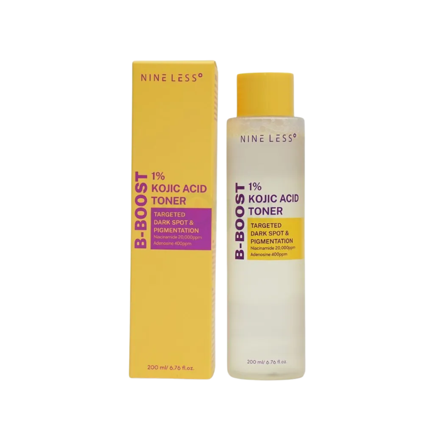 NINELESS – B-Boost 1% Kojic Acid Toner 200ml | Korean Skincare