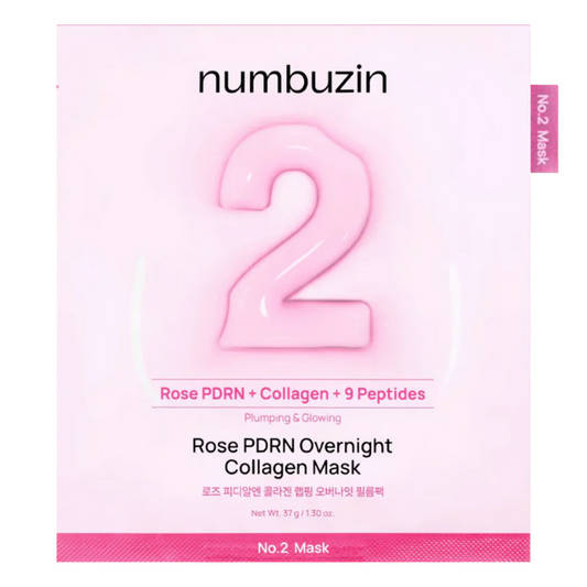 Numbuzin No.2 Rose PDRN Collagen Plumping Sheet Mask – For Firm, Glass-Like Skin - KOS
