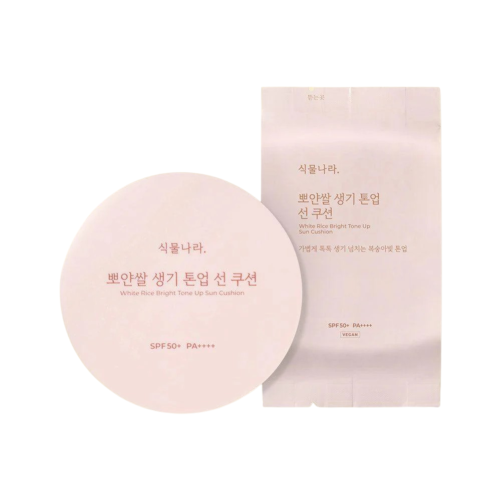 Shingmulnara White Rice Bright Tone Up Sun Cushion 15g + Refill 15g 2Colors - KOS
