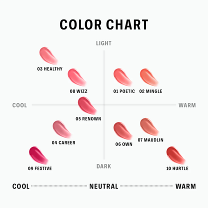 BRAYE Thin Glow Tint – Vegan Glossy Lip Tint (10 Colours)