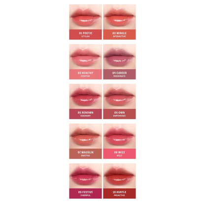 BRAYE Thin Glow Tint – Vegan Glossy Lip Tint (10 Colours)