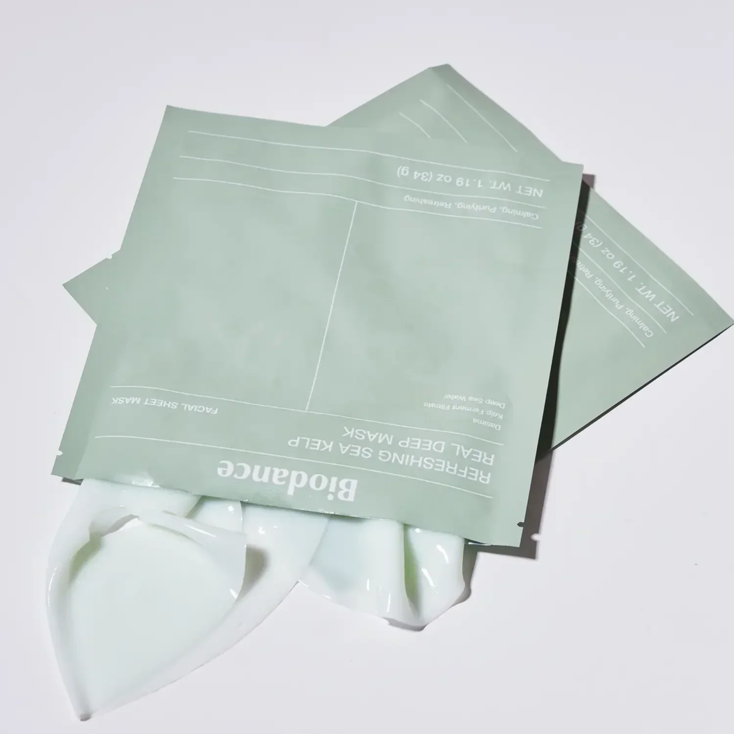 Biodance Refreshing Sea Kelp Real Deep Mask 34g x 4 Sheets | Soothing & Hydrating Hydrogel Mask