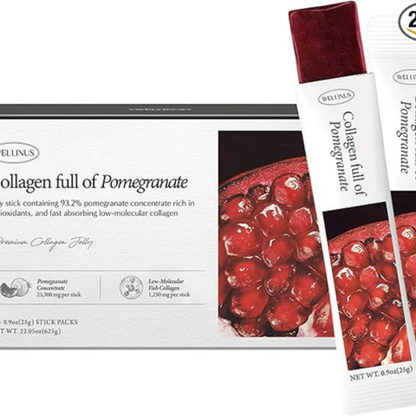 WELLINUS Korean Collagen Jelly Sticks | Marine Collagen Peptides Supplement