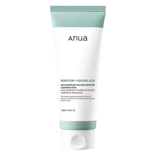 ANUA Heartleaf Succinic Moisture Cleansing Foam 150ml – Korean Skincare Australia