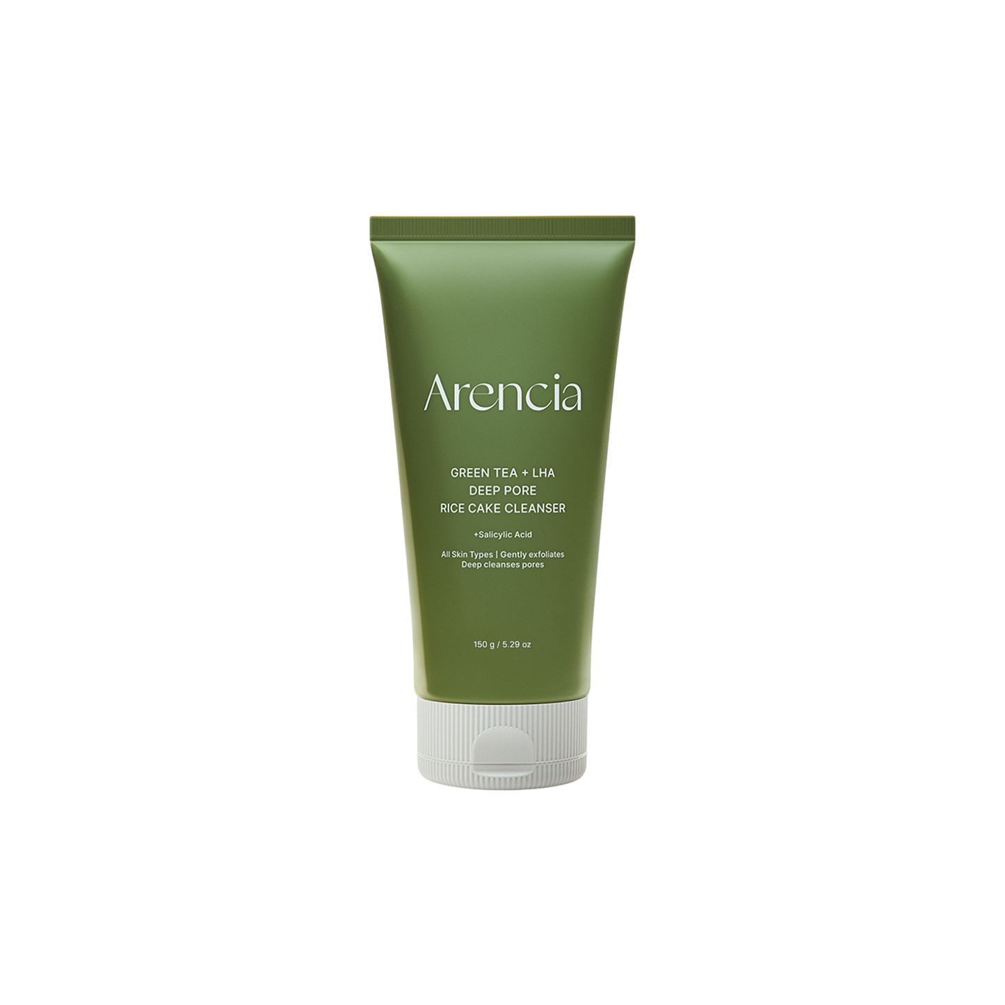 Arencia Green Tea + LHA Deep Pore Rice Cake Cleanser 150g | Korean Skincare Australia