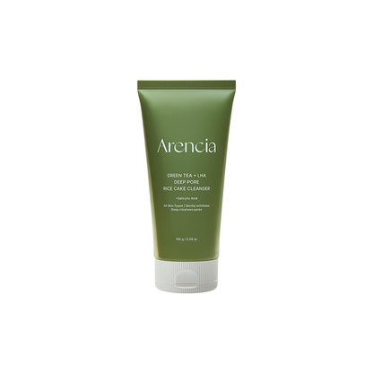 Arencia Green Tea + LHA Deep Pore Rice Cake Cleanser 150g | Korean Skincare Australia