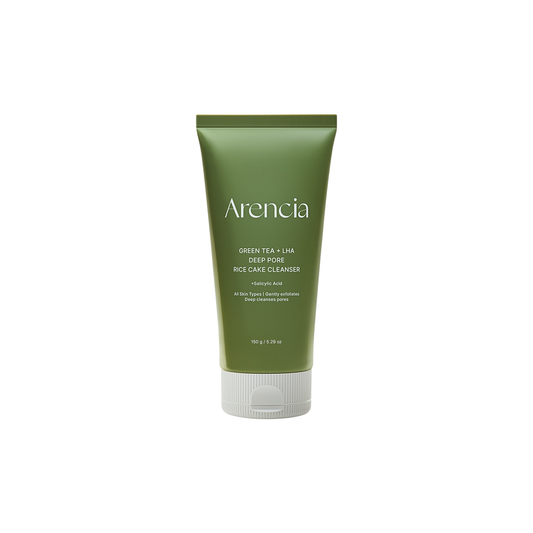 Arencia Green Tea + LHA Deep Pore Rice Cake Cleanser 150g | Korean Skincare Australia
