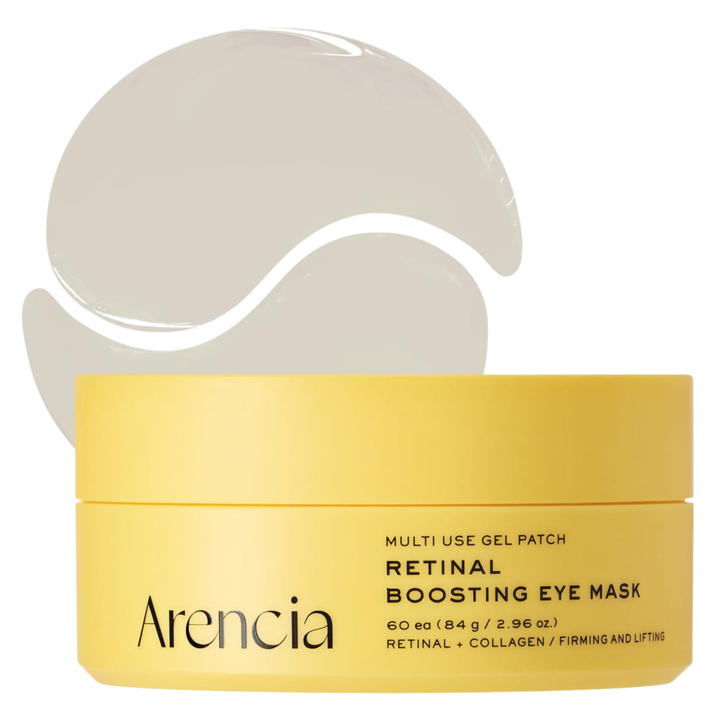 Arencia Retinal Boosting Eye Mask 60 Patches (84g) | Firming & Brightening Hydrogel Eye Patches