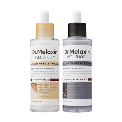 Dr.Melaxin Peel Shot Exfoliant Rice Ampoule(WHITE RICE/BLACK RICE)