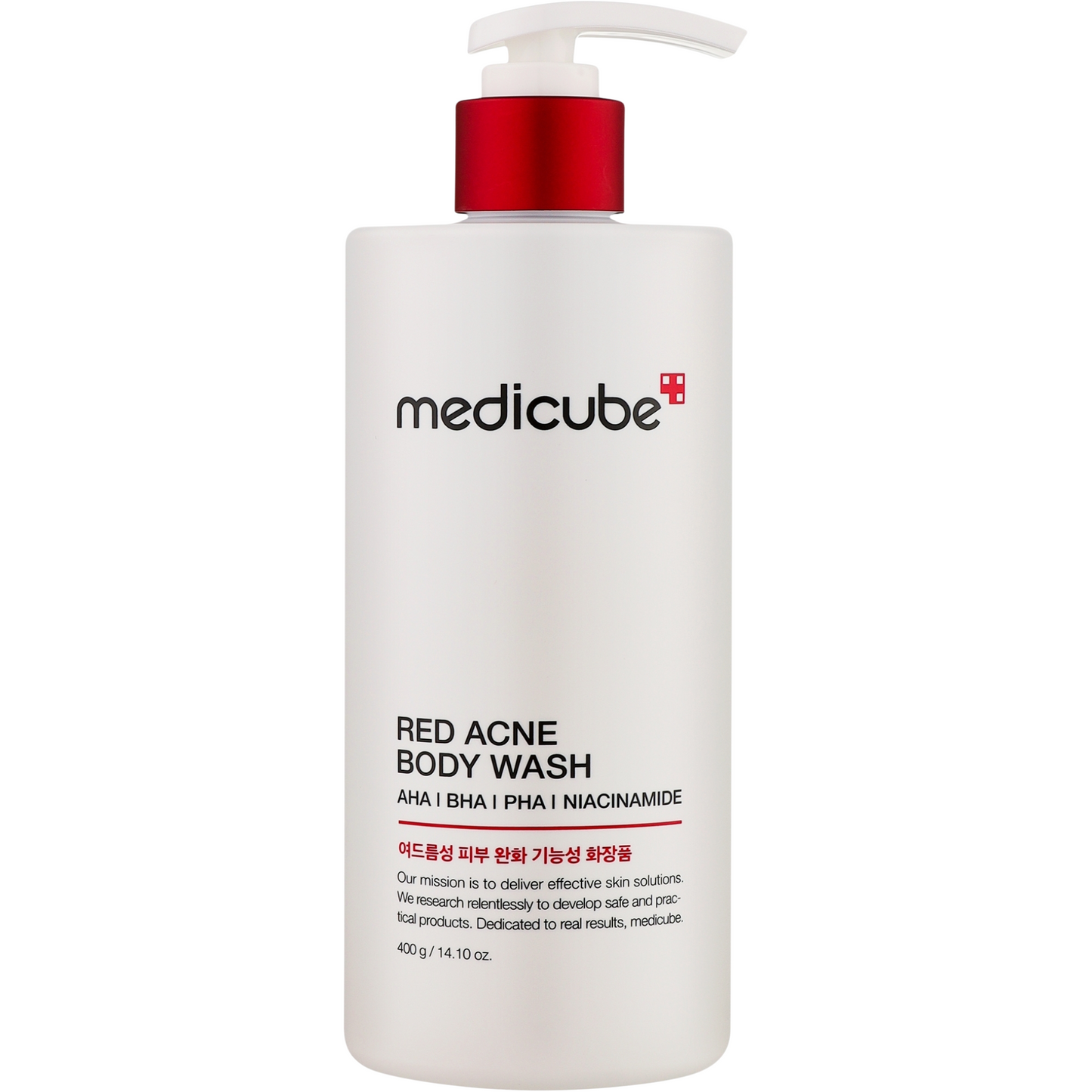 Medicube Red Acne Body Wash 2.0 400ml – Gentle AHA/BHA Cleanser