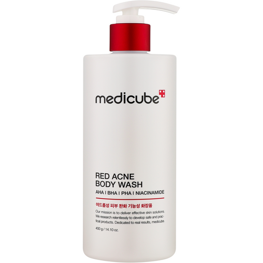 Medicube Red Acne Body Wash 2.0 400ml – Gentle AHA/BHA Cleanser