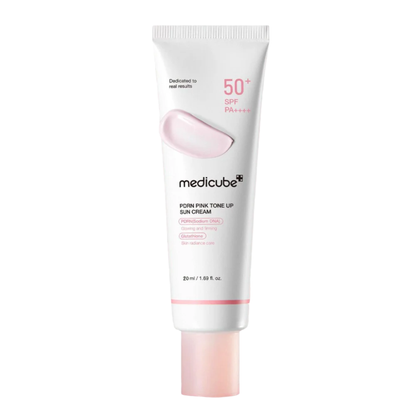 Medicube PDRN Pink Tone Up Sun Cream Set (50ml + 20ml) – Brightening & Firming Sunscreen | kosmeticau Australia