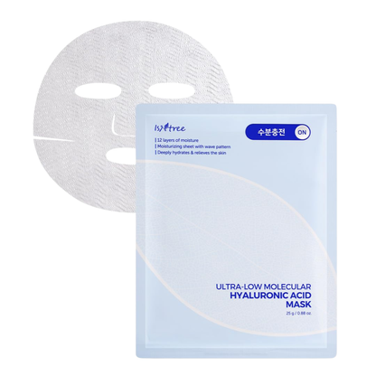 Isntree Ultra-Low Molecular Hyaluronic Acid Mask Sheet 10P – Deep Hydration Vegan Sheet Mask | kosmeticau Australia