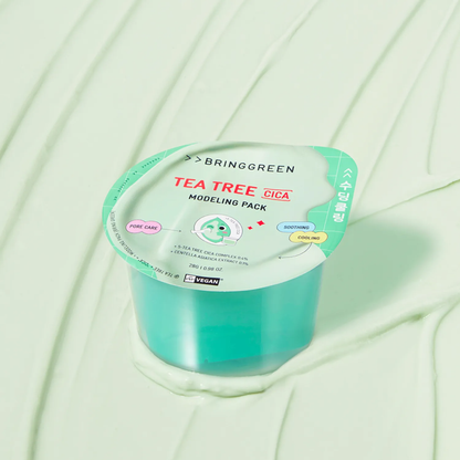 Bring Green Tea Tree Cica Modeling Pack 28g – Calming & Moisturising Peel-Off Mask | kosmeticau Australia