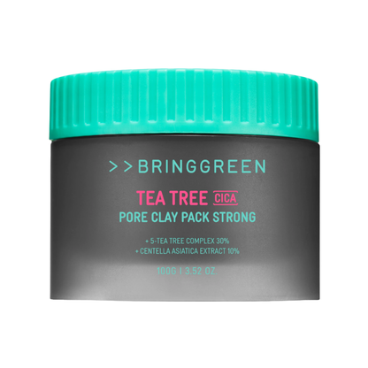 Bring Green Tea Tree Cica Pore Clay Pack Strong 100g – Deep Pore Cleansing & Soothing Care | kosmeticau Australia