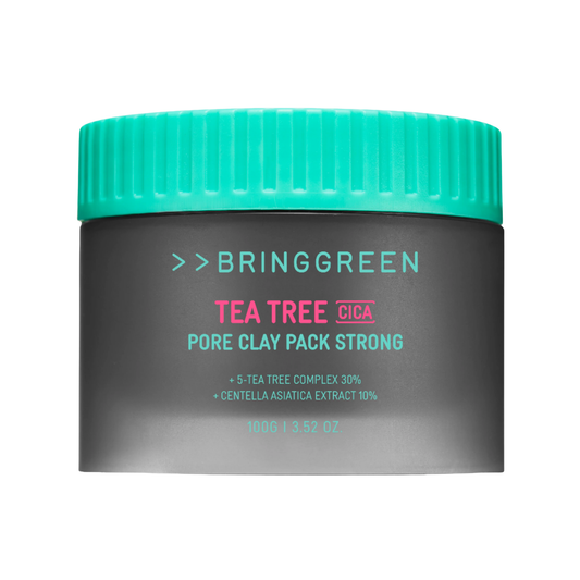 Bring Green Tea Tree Cica Pore Clay Pack Strong 100g – Deep Pore Cleansing & Soothing Care | kosmeticau Australia