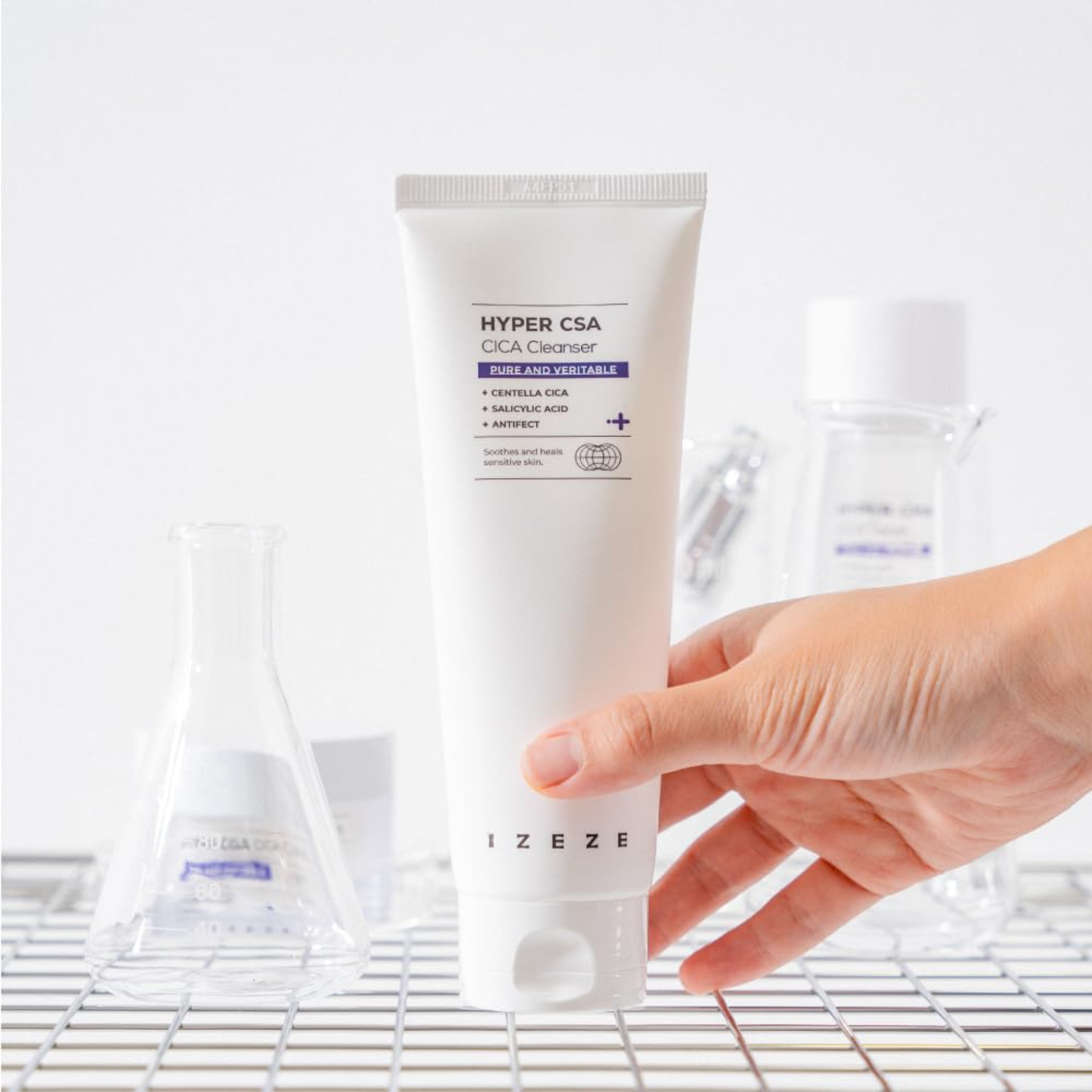 IZEZE Hyper CSA Cica Cleanser 150ml – Soothing Foam Cleanser for Acne-Prone Skin | kosmeticau Australia