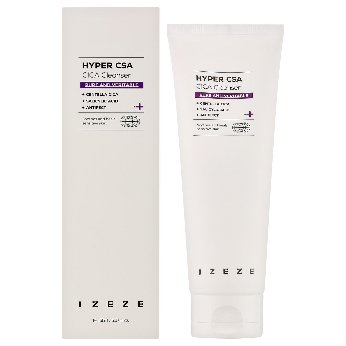 IZEZE Hyper CSA Cica Cleanser 150ml – Soothing Foam Cleanser for Acne-Prone Skin | kosmeticau Australia