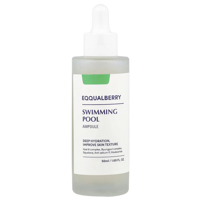 Eqqualberry Swimming Pool Ampoule 50ml – Deep Hydration Vegan Serum | kosmeticau Australia