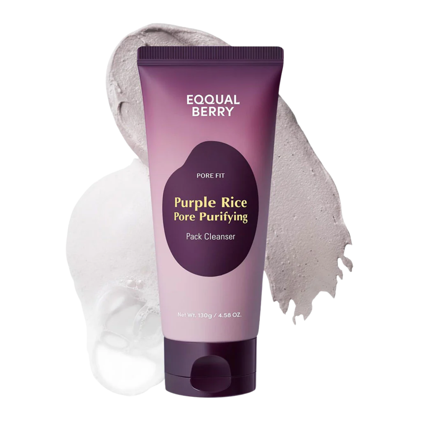 Eqqualberry Purple Rice Pore Purifying Pack Cleanser – 2-in-1 Clay Cleanser & Mask | kosmeticau Australia