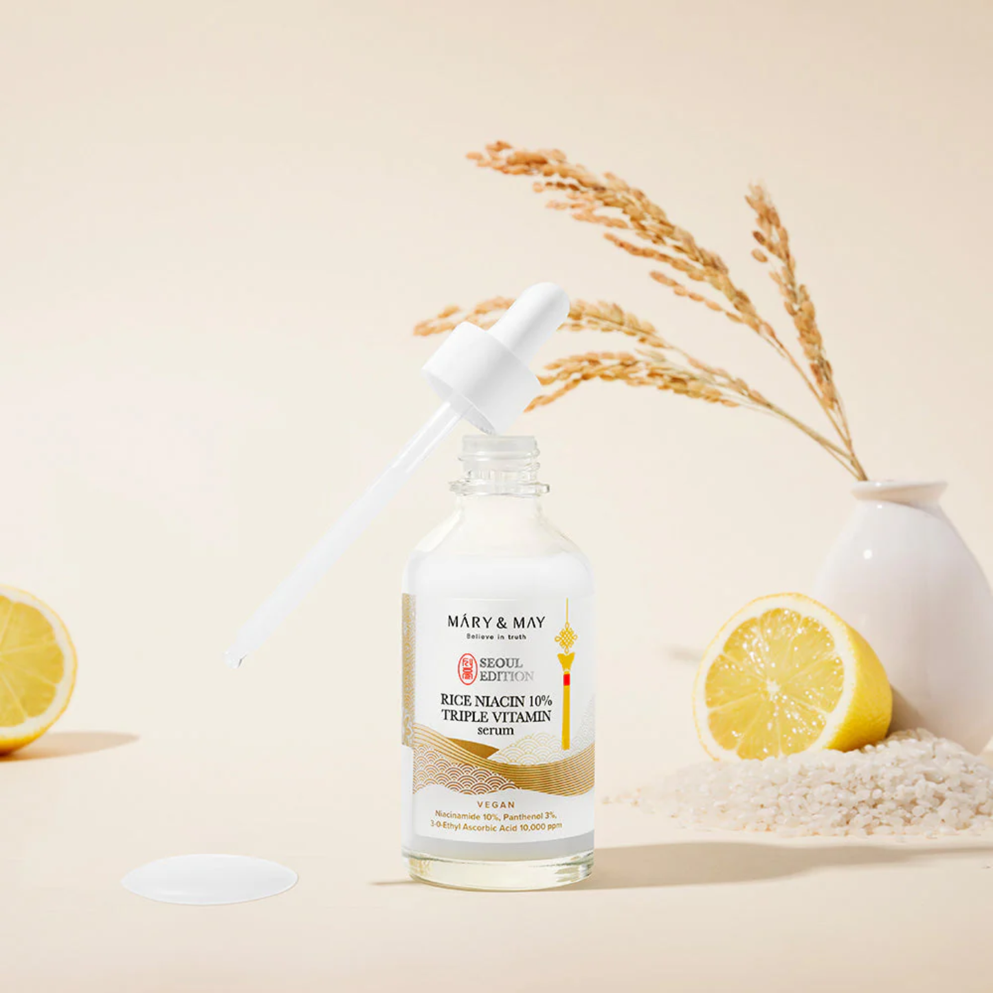 Mary & May Rice Niacin 10% Triple Vitamin Serum 80ml – Korean Skincare Australia