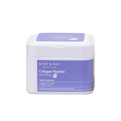 Mary & May Collagen Peptide Vital Mask (30pcs) – Korean Skincare Australia