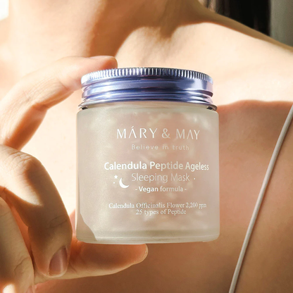 Mary & May Calendula Peptide Ageless Sleeping Mask 110g – Korean Skincare Australia