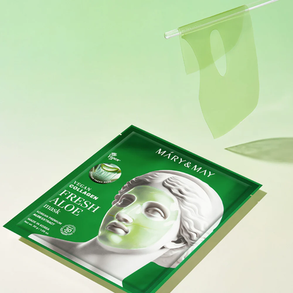 Mary & May Vegan Collagen Fresh Aloe Mask (30g x4) – Korean Skincare Australia