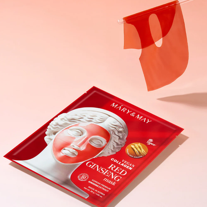 Mary & May Vegan Collagen Red Ginseng Mask (30g x4) – Korean Skincare Australia