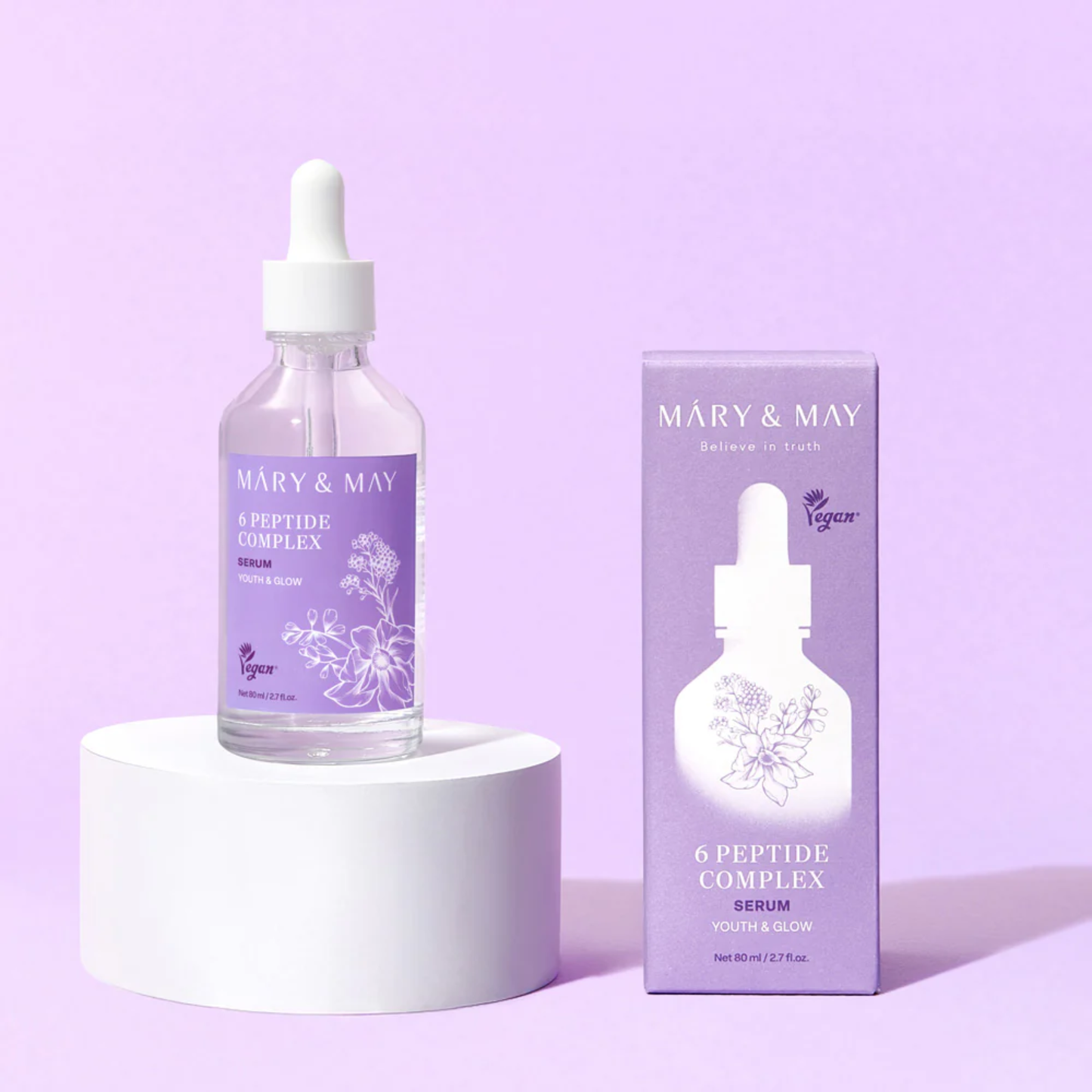 Mary & May 6 Peptide Complex Serum 80ml – Korean Skincare Australia