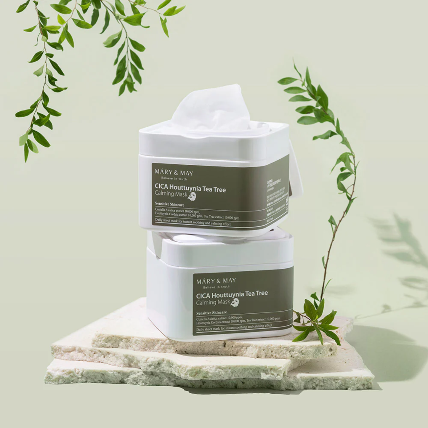 Mary & May Cica Houttuynia Tea Tree Calming Mask (30pcs) – Korean Skincare Australia