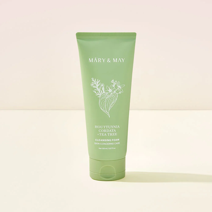 Mary & May Houttuynia Cordata + Tea Tree Cleansing Foam 150ml – Korean Skincare Australia