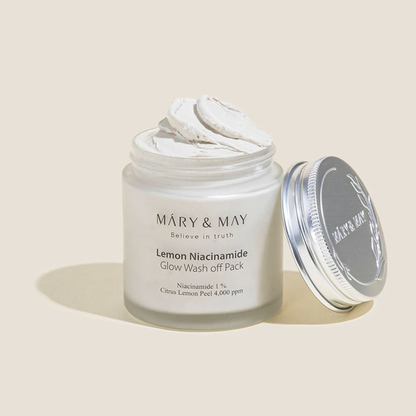 Mary & May Lemon Niacinamide Glow Wash Off Mask Pack 125g – Korean Skincare Australia