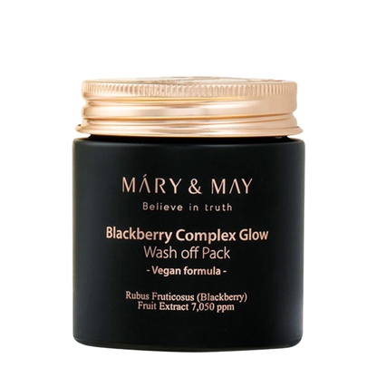 Mary & May Blackberry Complex Glow Wash Off Pack 125g – Korean Skincare Australia