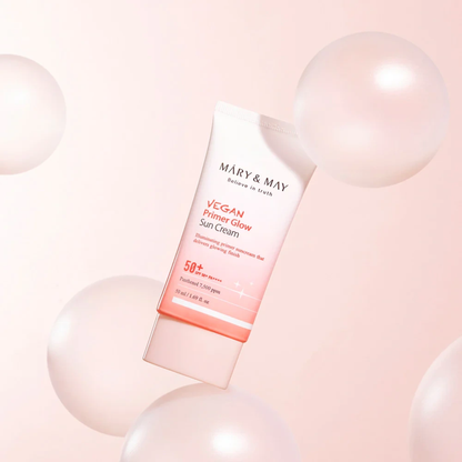 Mary & May Vegan Primer Glow Sun Cream 50ml – Korean Skincare Australia