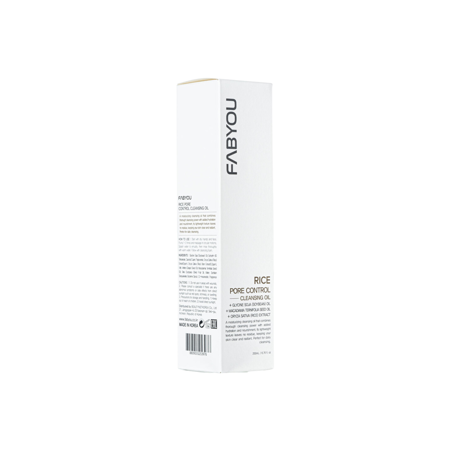 FABYOU Rice Pore Control Cleansing Oil