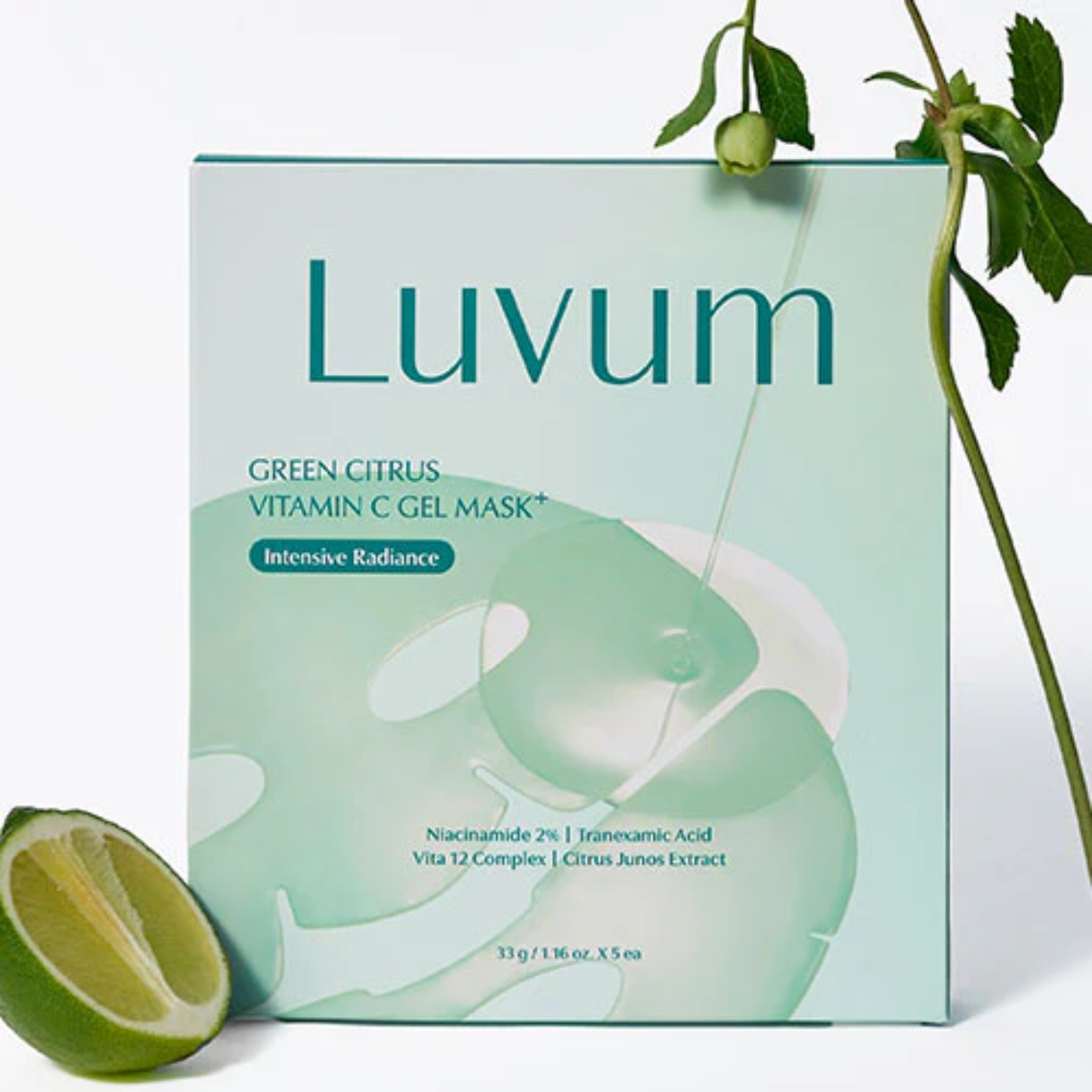 LUVUM Green Citrus Vitamin C Plus Gel Mask 5pcs – Korean Skincare Australia