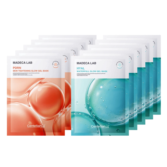 Centellian24 Madeca Lab Glow Gel Mask Set (5 Sheets) – Hyal Waterfull / PDRN Skin Tightening
