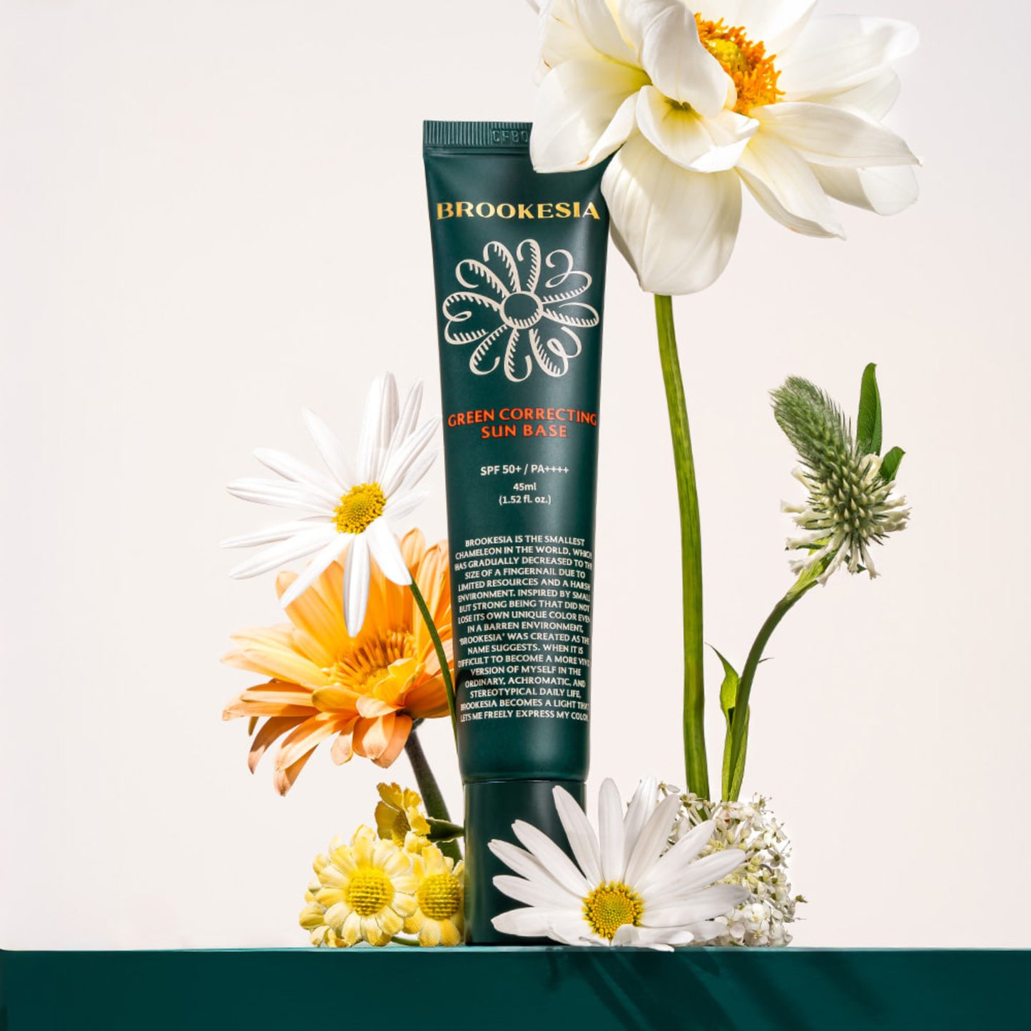 BROOKESIA Green Correcting Sun Base SPF50+ PA++++ 45ml – Korean Sunscreen Australia