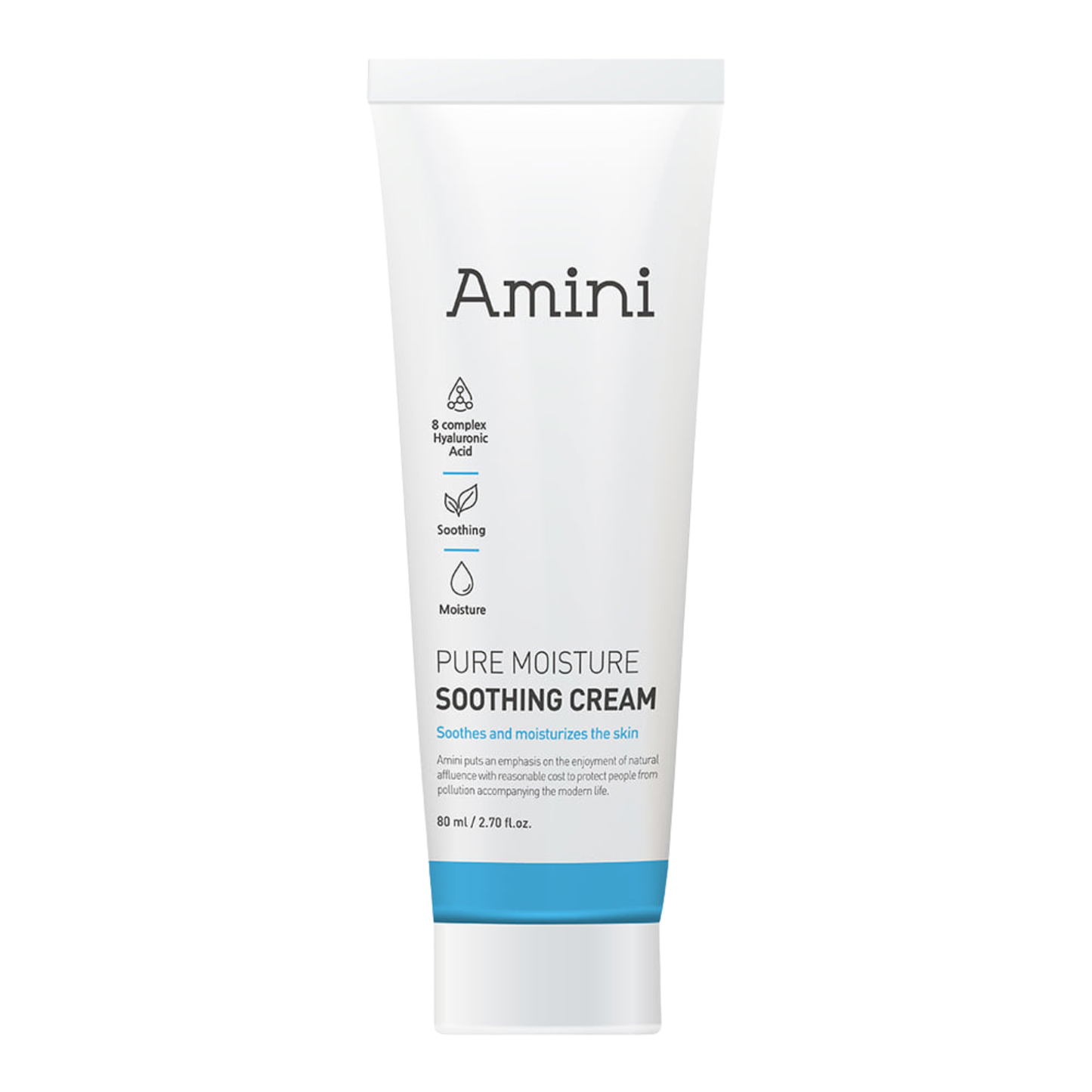 AMINI Pure Moisture Soothing Cream (80ml) | Deep Hydration & Calming