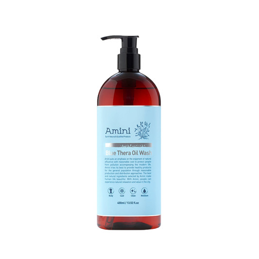 AMINI Blue Thera Oil Wash (400ml) | Soothing & Deeply Moisturizing