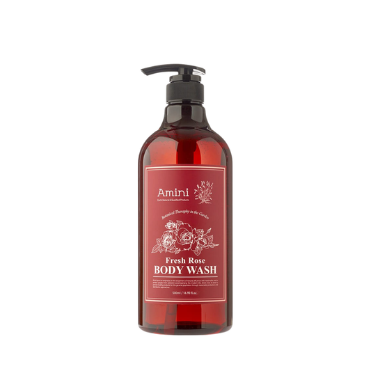 AMINI Body Wash Fresh Rose (500ml) | Moisturizing & Deep Cleansing