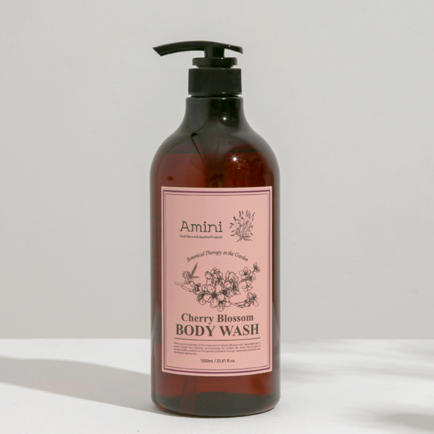 AMINI Body Wash Cherry Blossom (500ml) | Moisturizing & Deep Cleansing