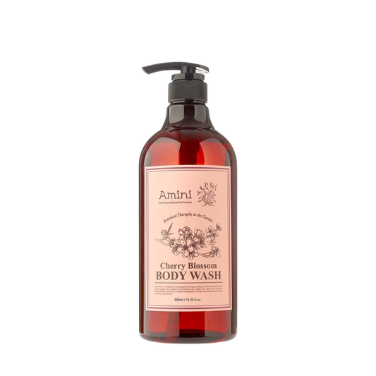 AMINI Body Wash Cherry Blossom (500ml) | Moisturizing & Deep Cleansing