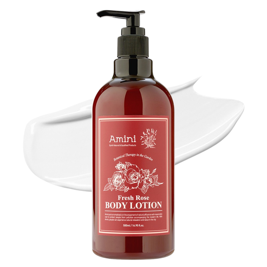 AMINI Body Lotion Fresh Rose (500ml) | Deeply Moisturizing & Floral Scent