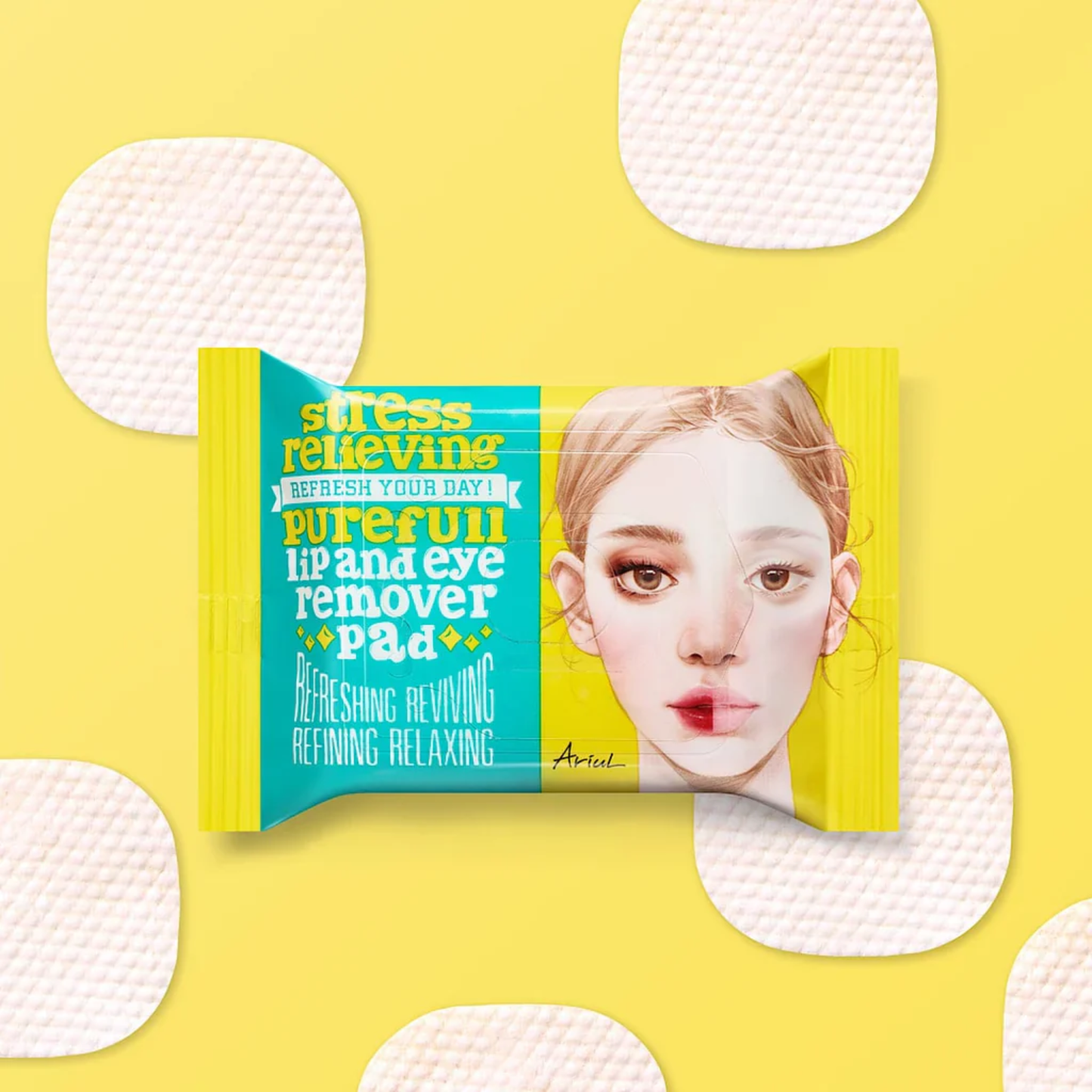 Ariul Stress Relieving Purefull Lip and Eye Remover Pad