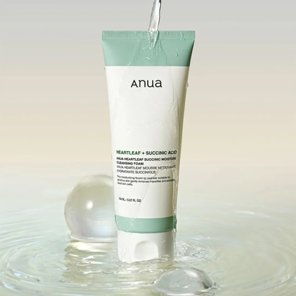 ANUA Heartleaf Succinic Moisture Cleansing Foam 150ml – Korean Skincare Australia