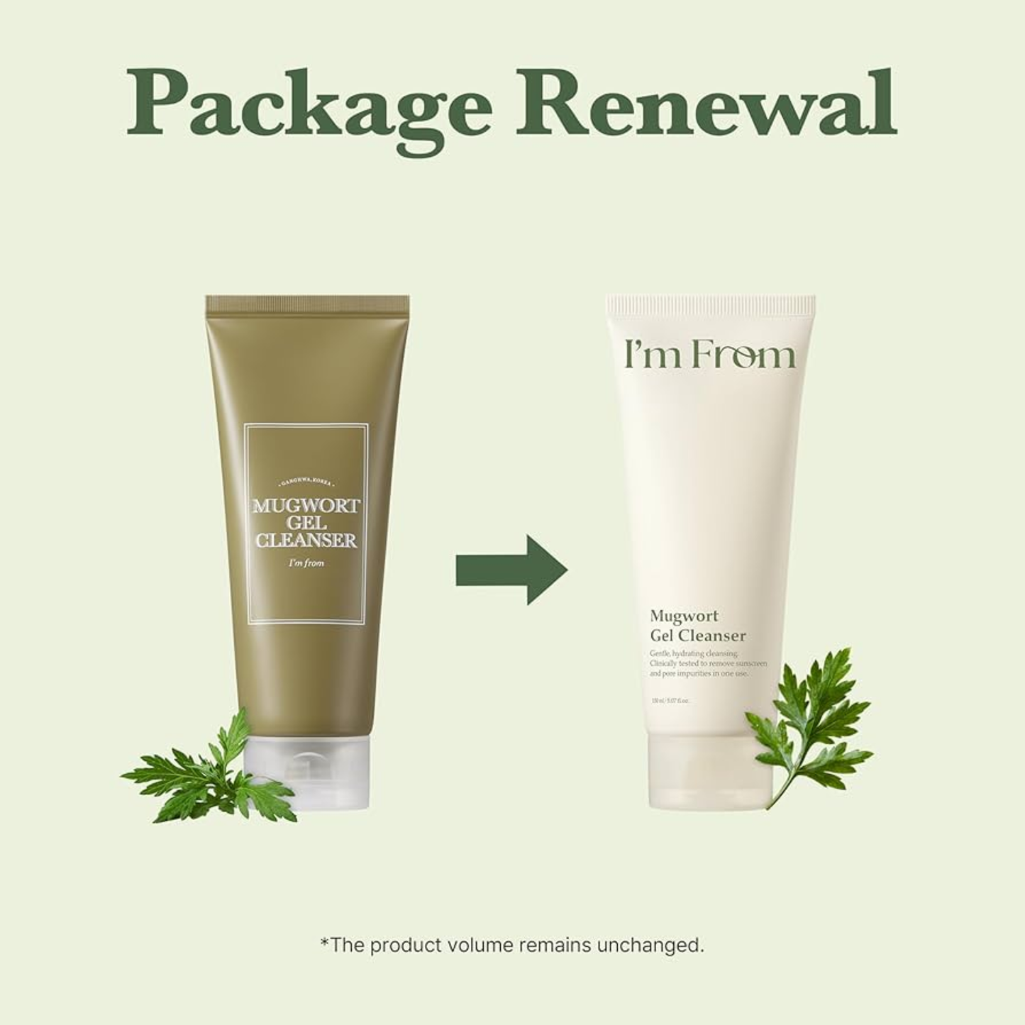 I'm From Mugwort Gel Cleanser 150ml Korean Skincare Australia