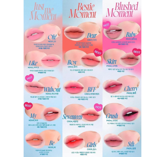 Fwee Lip & Cheek Blurry Pudding Pot (35colors)